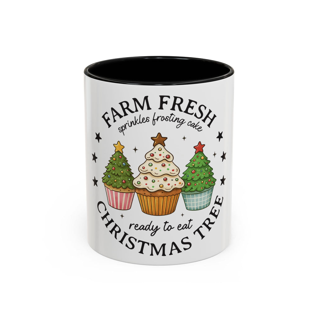 Farm Fresh Christmas Mug – Cupcake Tree, Frosting & Sprinkles Holiday Design