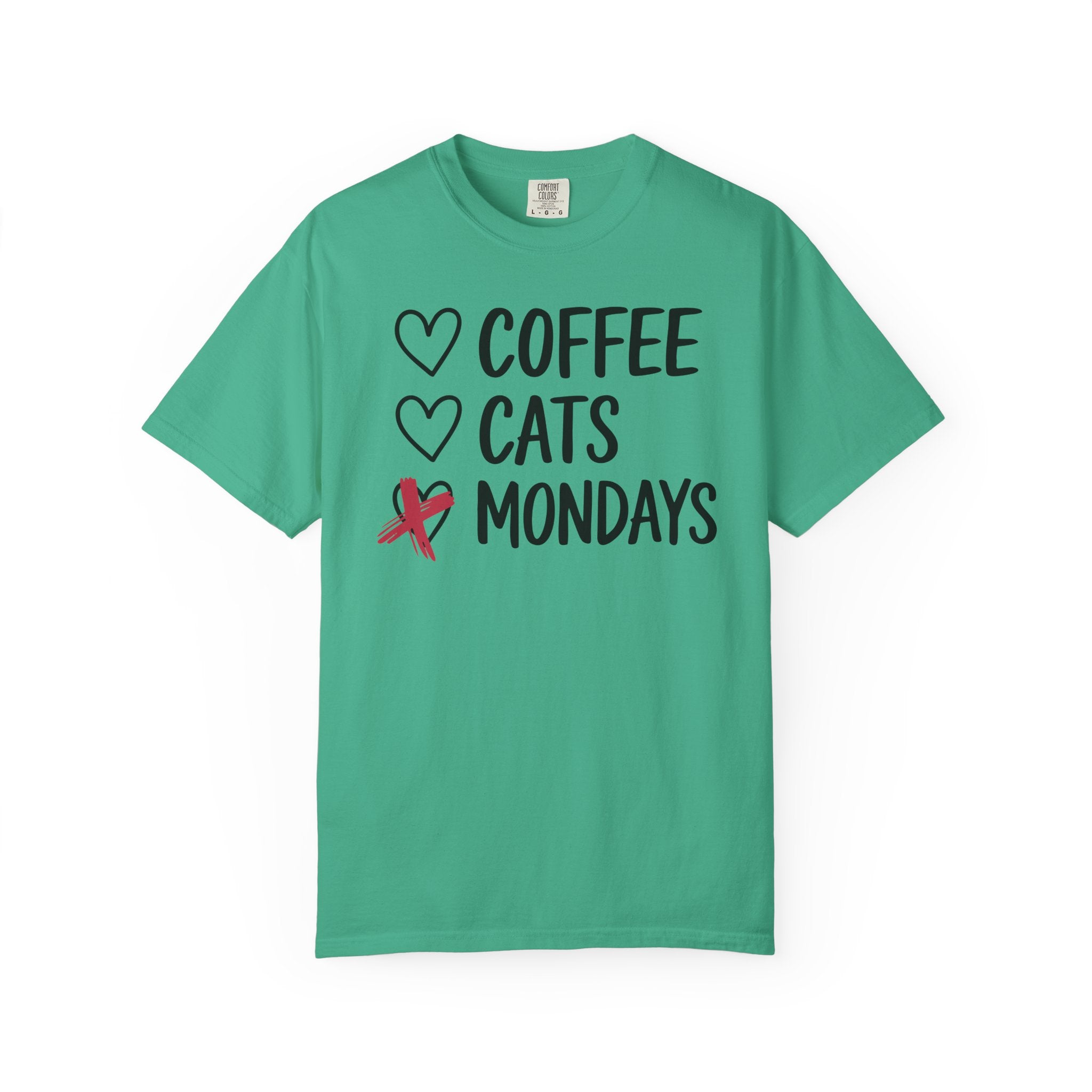 Coffee Cats Not Mondays Shirt – Funny Cat Lover Tee