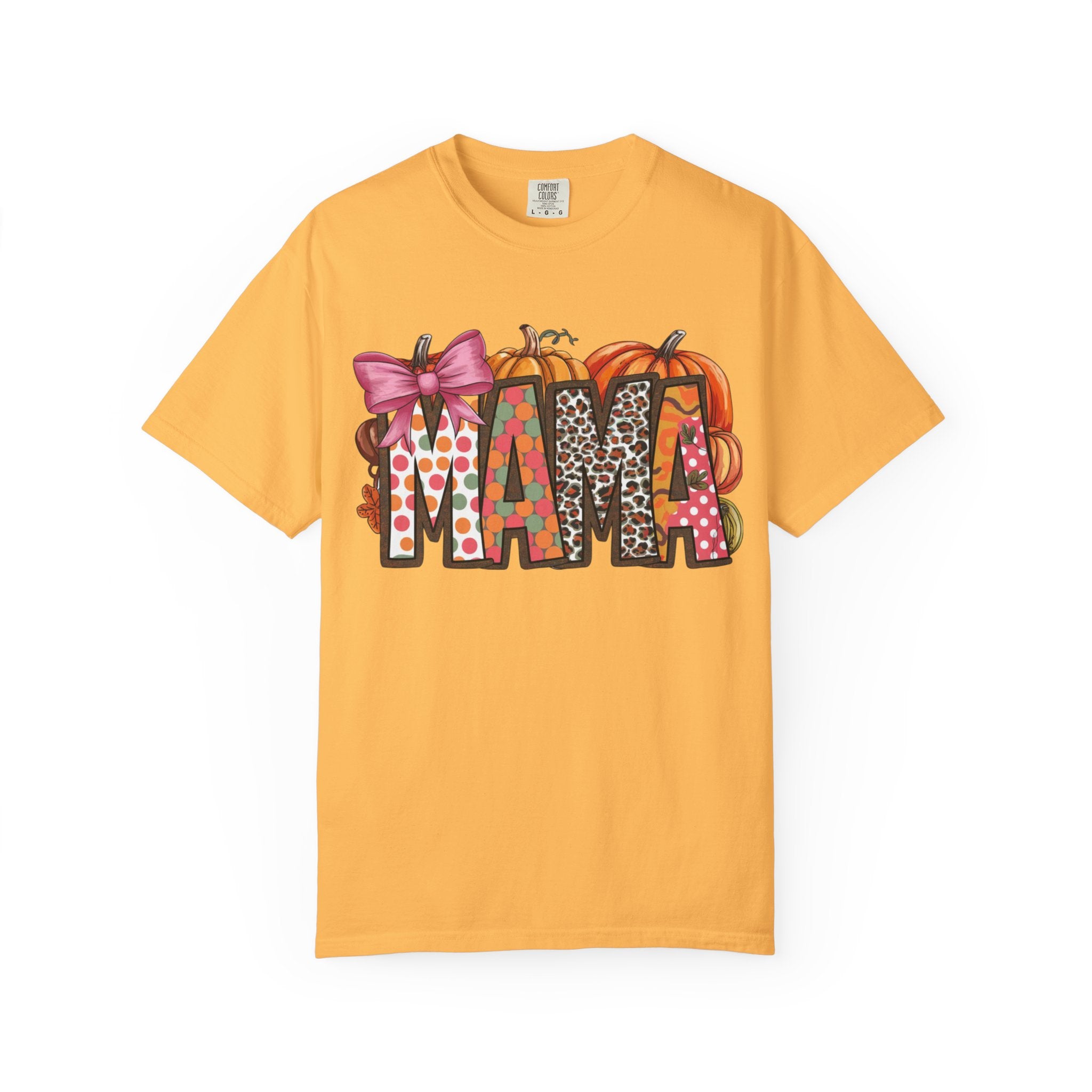 Mama Fall Shirt | Cute Pumpkin Graphic Tee for Moms | Autumn Casual T-Shirt