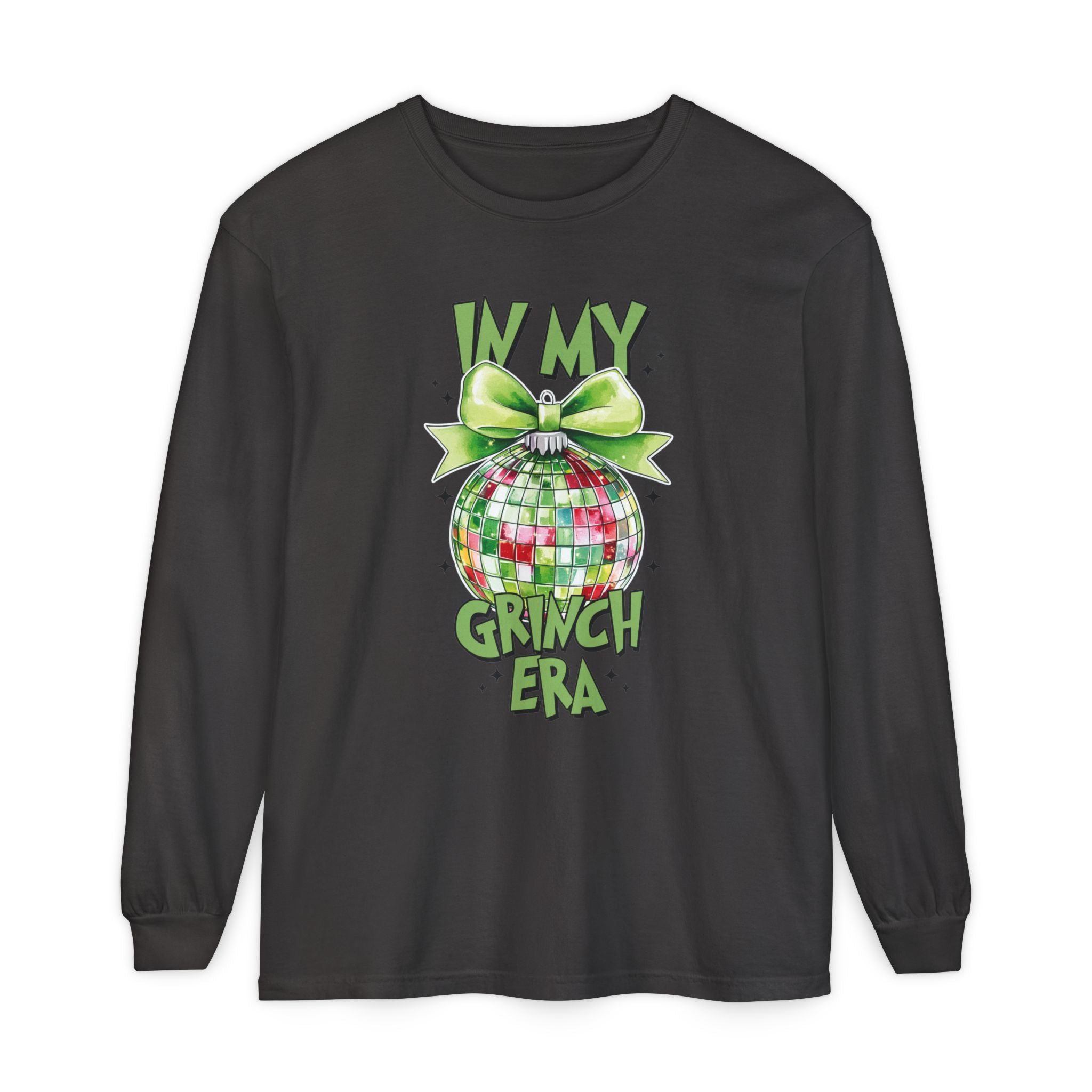In My Grinch Era Shirt – Funny Christmas Tee with Disco Ornament