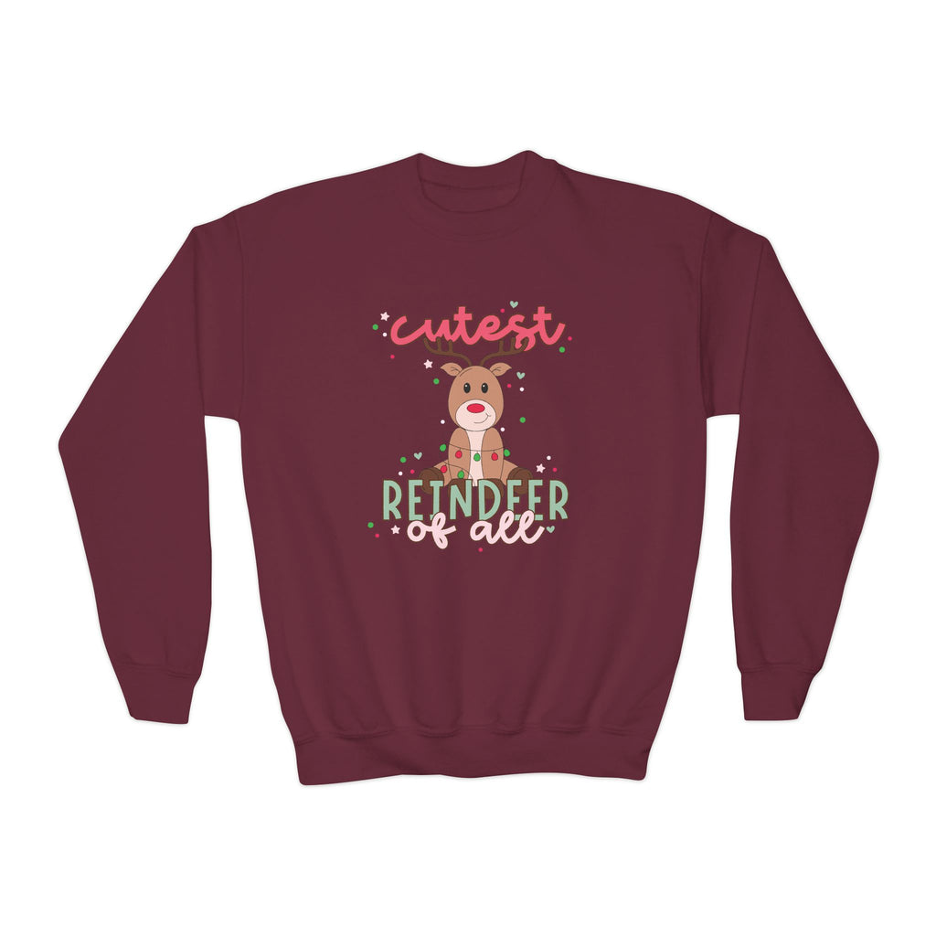 Cutest Reindeer of All | Kids Christmas Reindeer Shirt