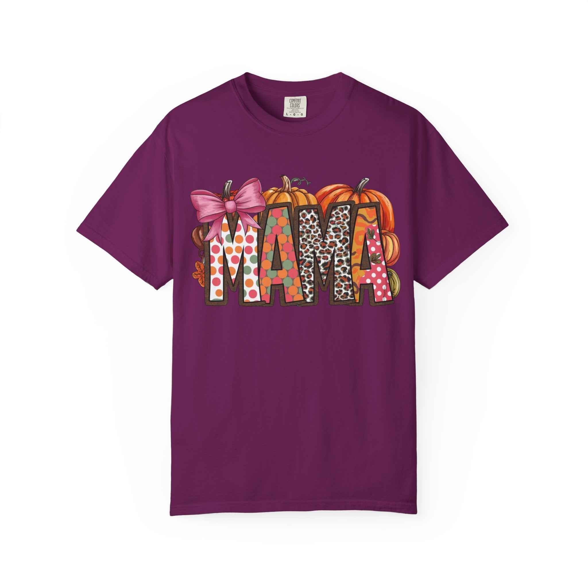 Mama Fall Shirt | Cute Pumpkin Graphic Tee for Moms | Autumn Casual T-Shirt