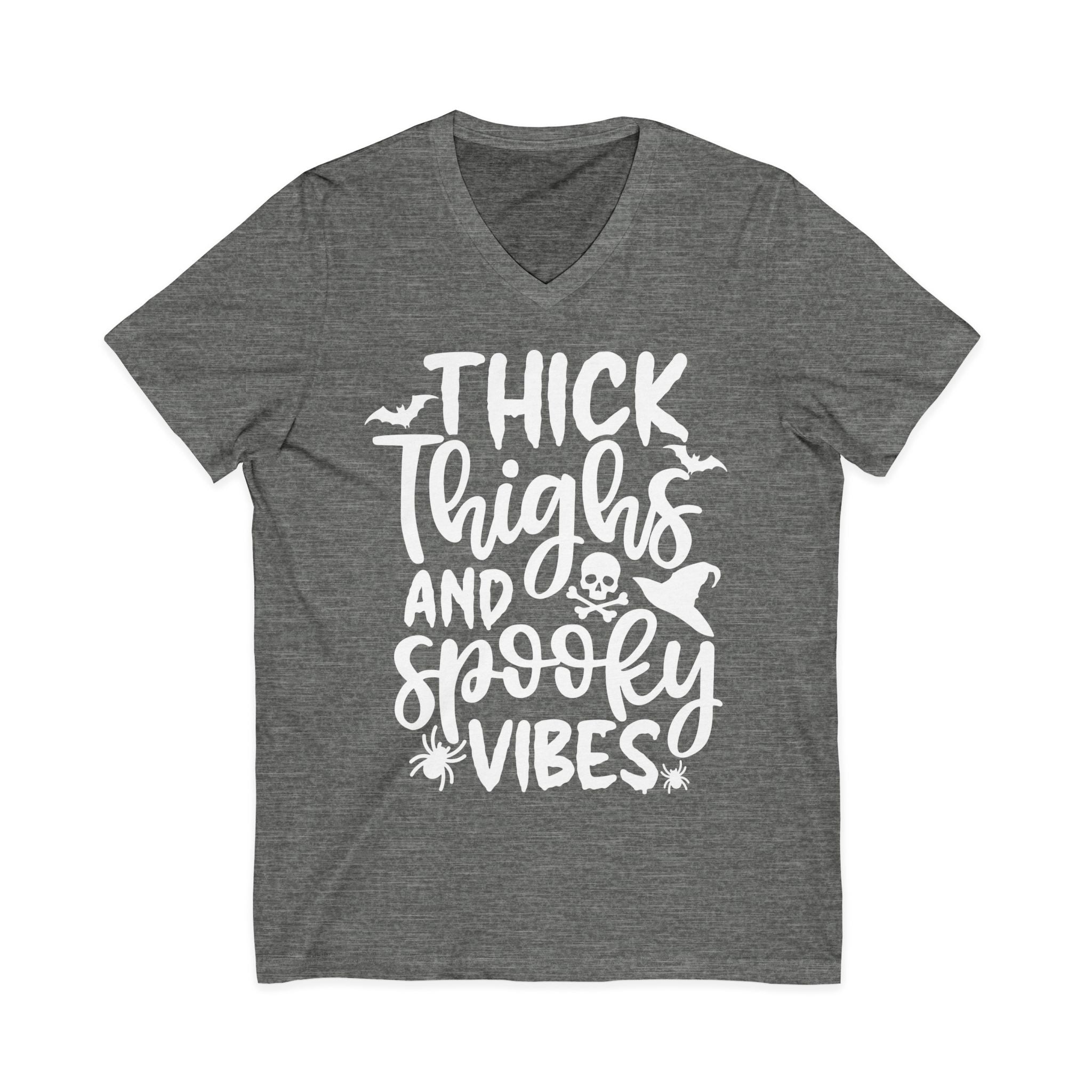 Thick Thighs & Spooky Vibes Shirt – Funny Halloween Tee