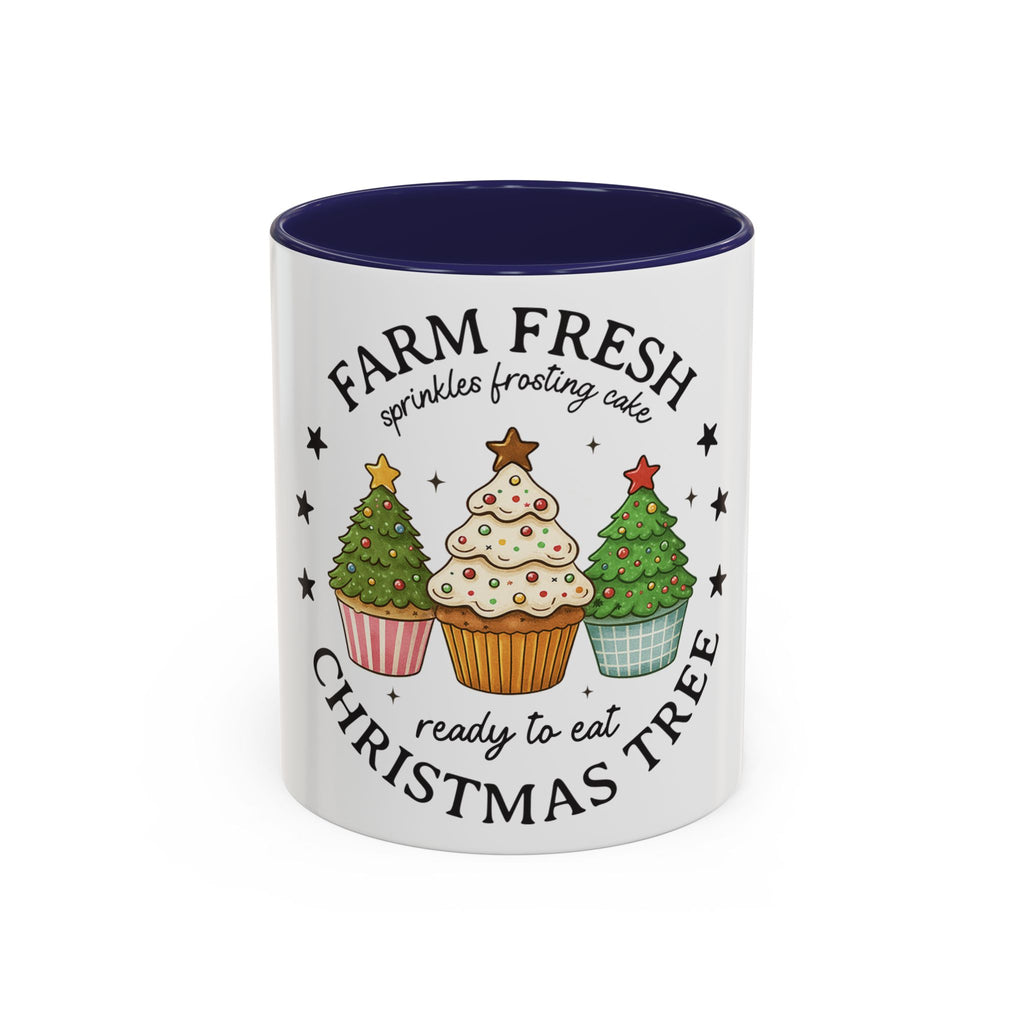 Farm Fresh Christmas Mug – Cupcake Tree, Frosting & Sprinkles Holiday Design