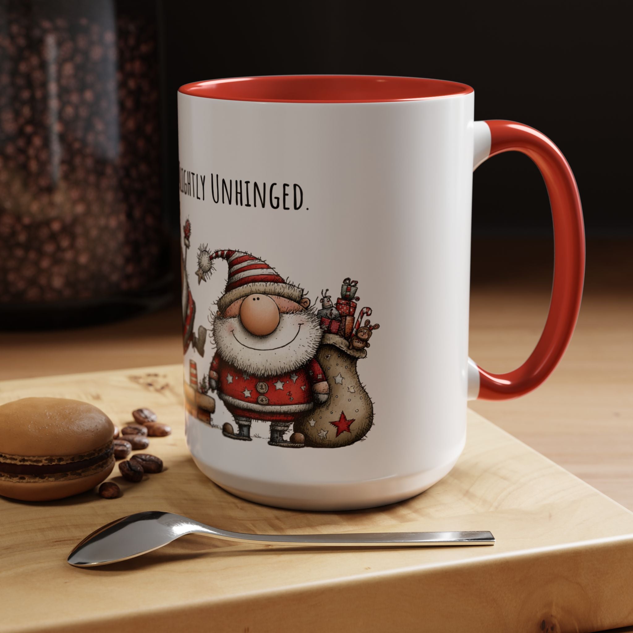 Delivering Cheer Santa Mug | Funny Holiday Coffee Cup