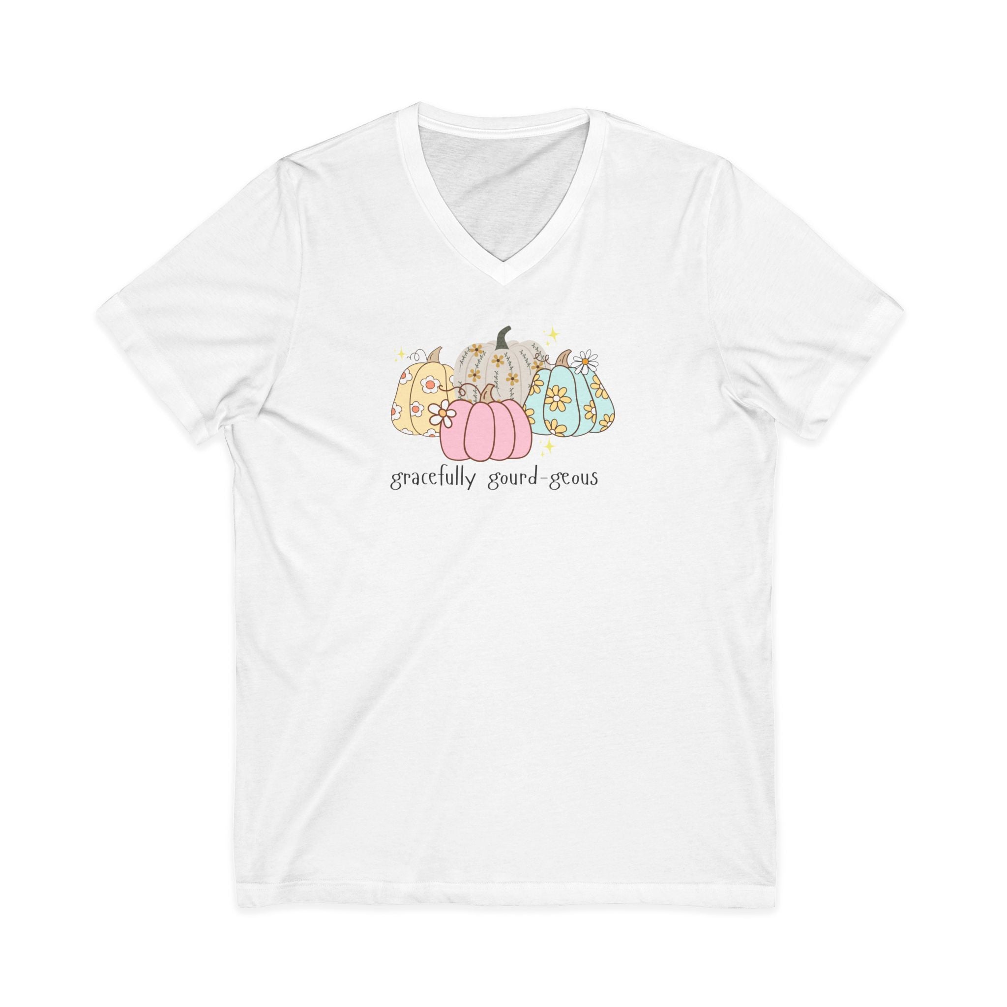 Gracefully Gourd-geous Shirt – Pastel Pumpkin Fall Tee for Women