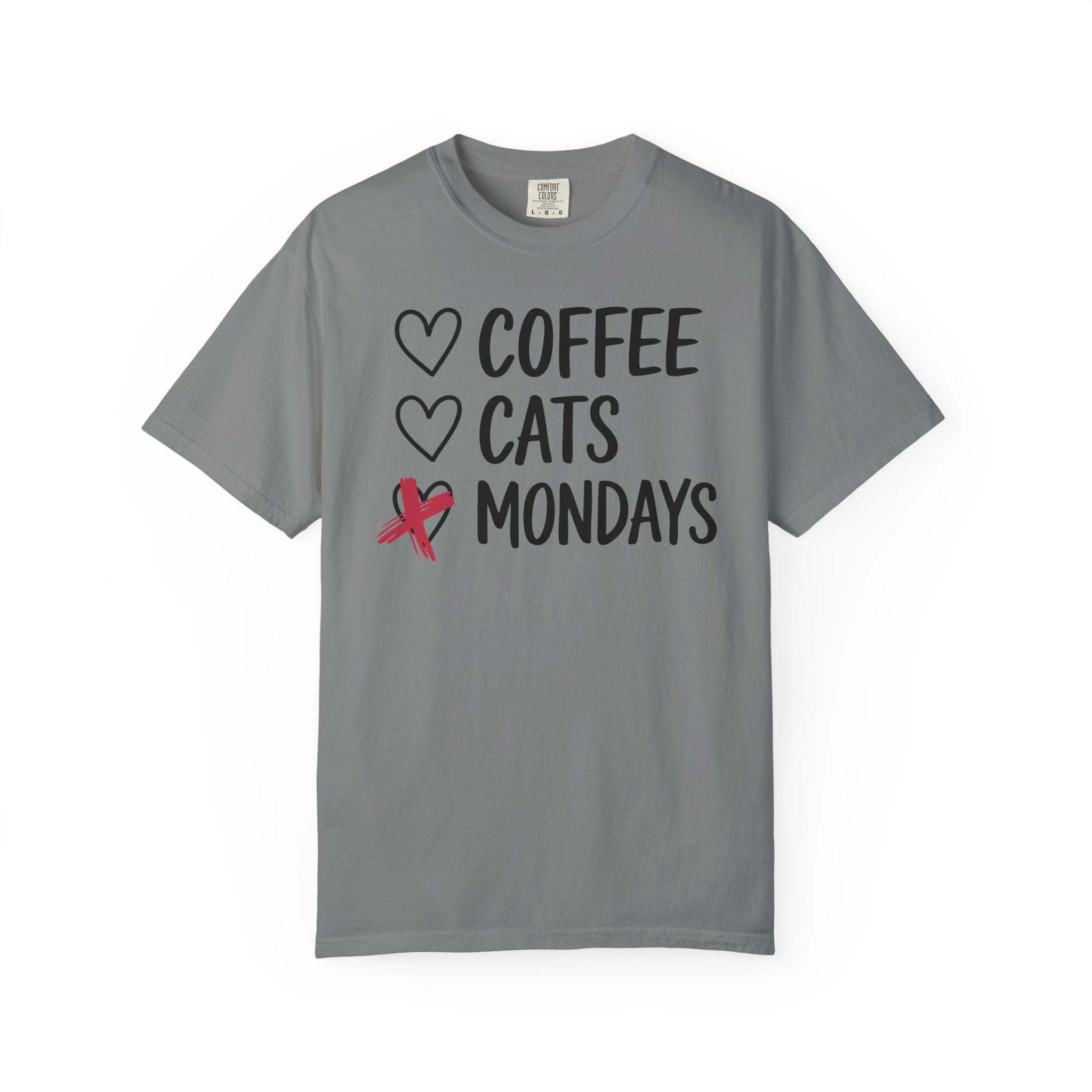 Coffee Cats Not Mondays Shirt – Funny Cat Lover Tee