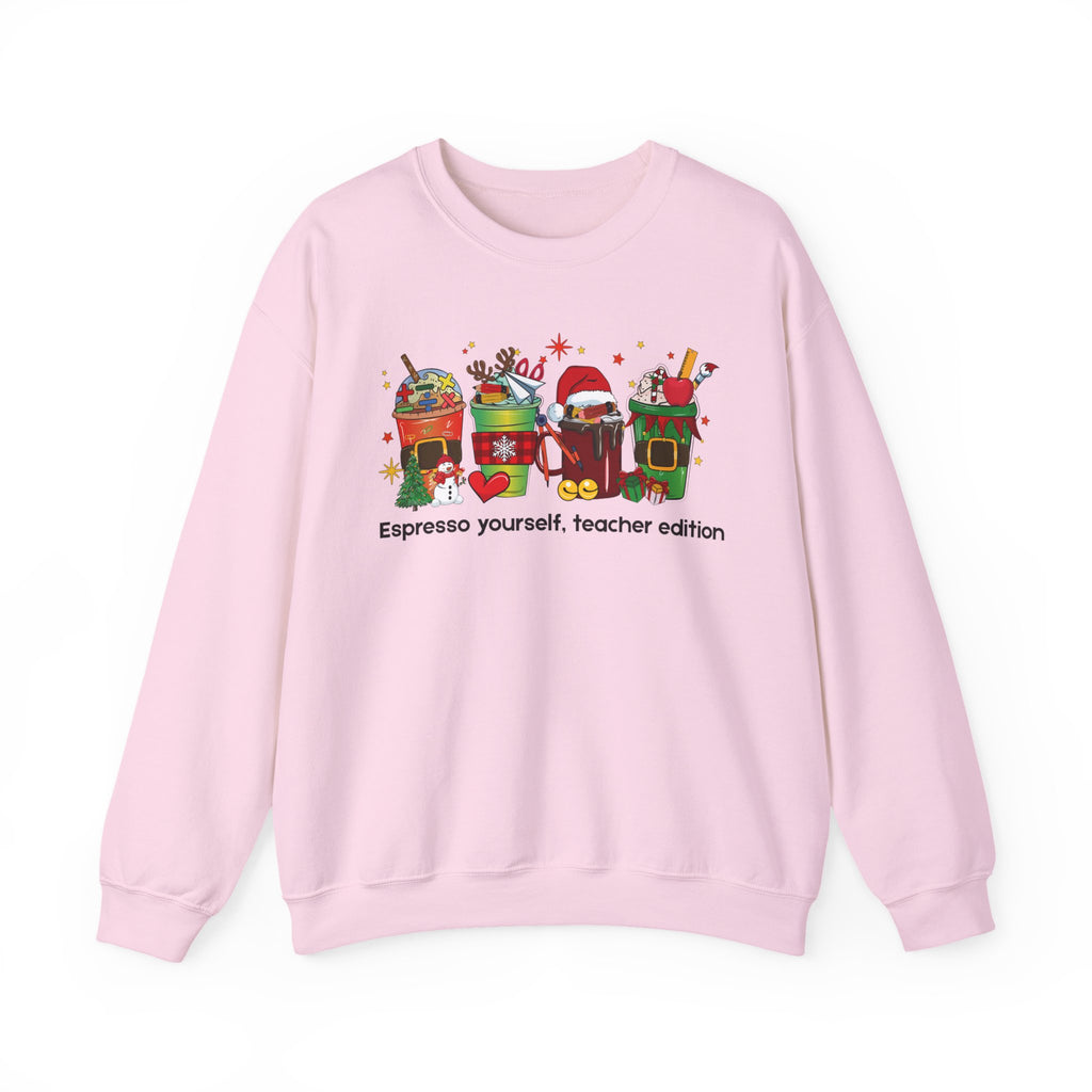 Espresso Yourself Teacher Sweatshirt – Funny Christmas Gift for Teachers