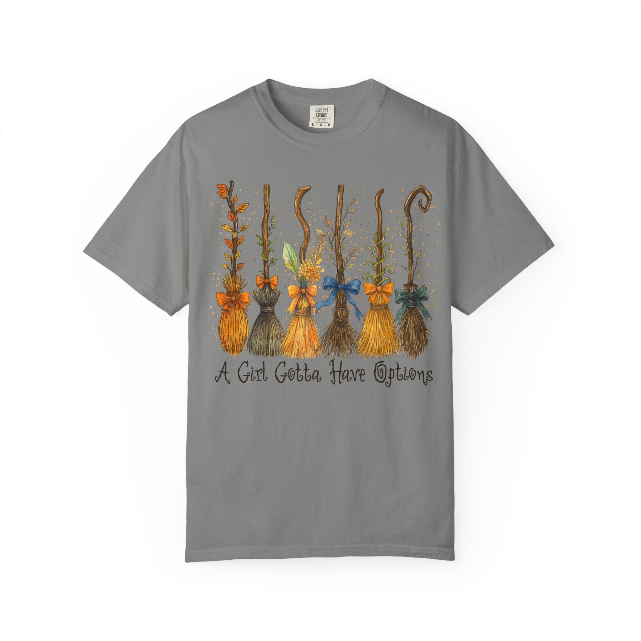 A Girl Gotta Have Options Witch Shirt – Funny Halloween Tee