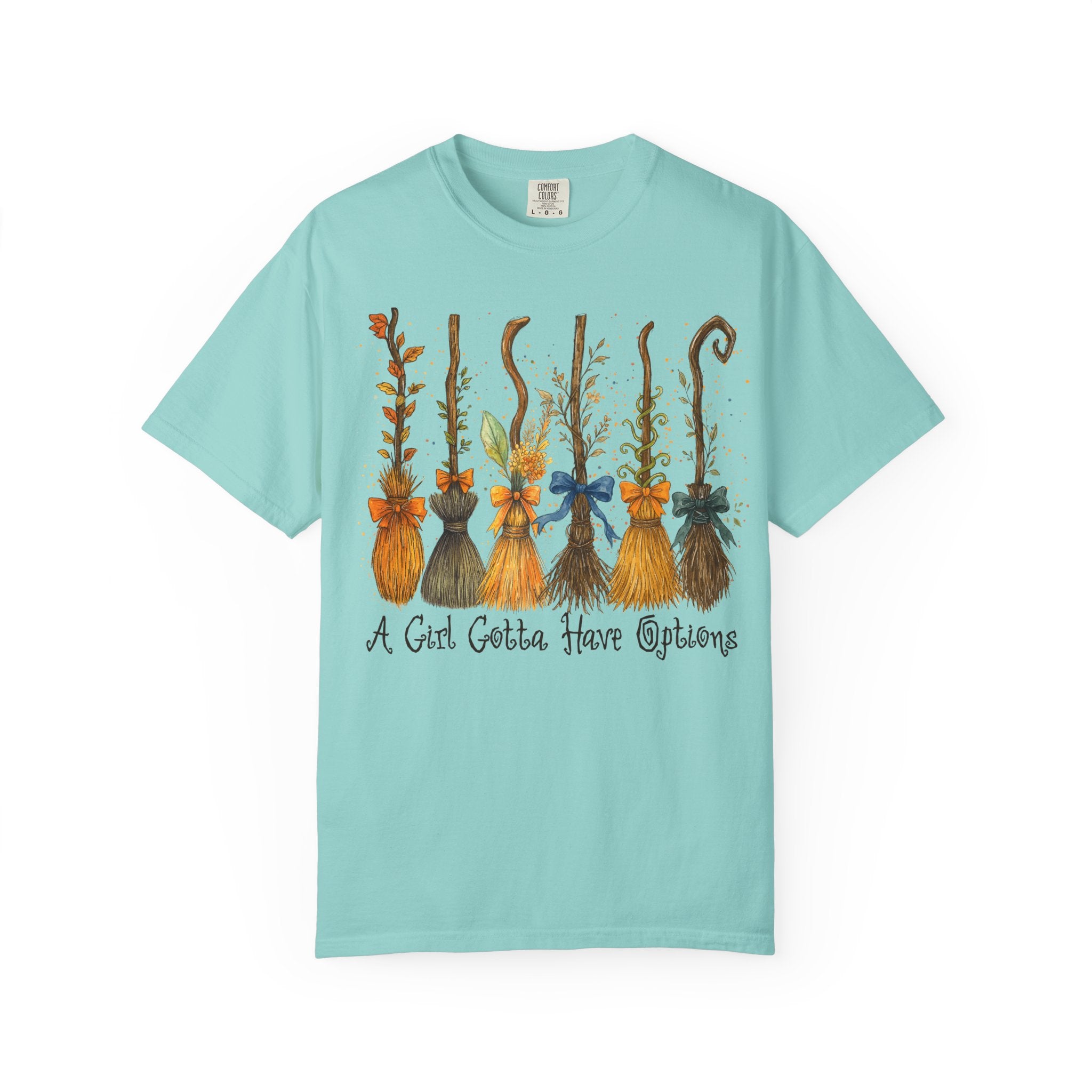 A Girl Gotta Have Options Witch Shirt – Funny Halloween Tee