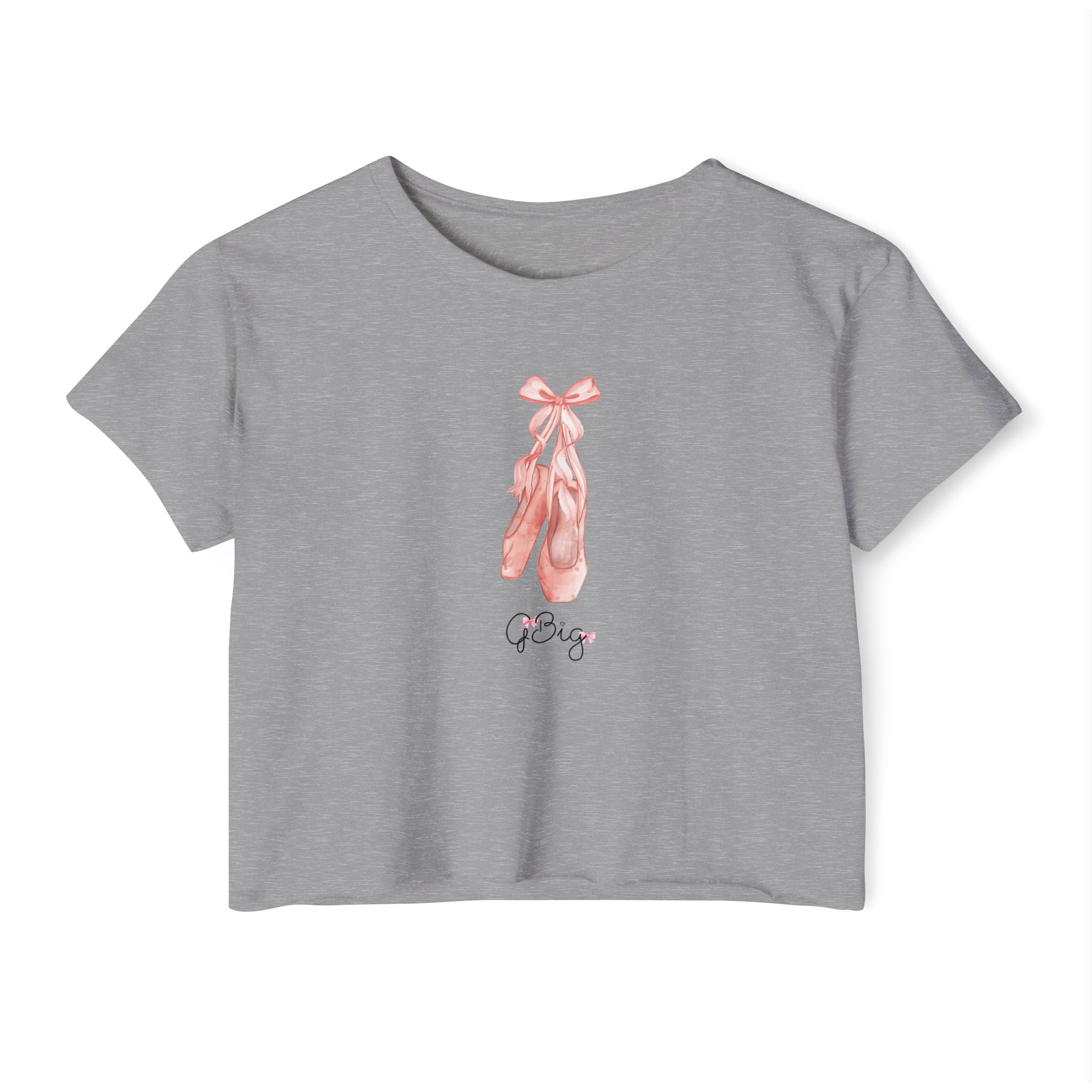 Sorority GBig Crop Top – Pink Bow Grand Big Sister Shirt for Sorority Fam Reveal