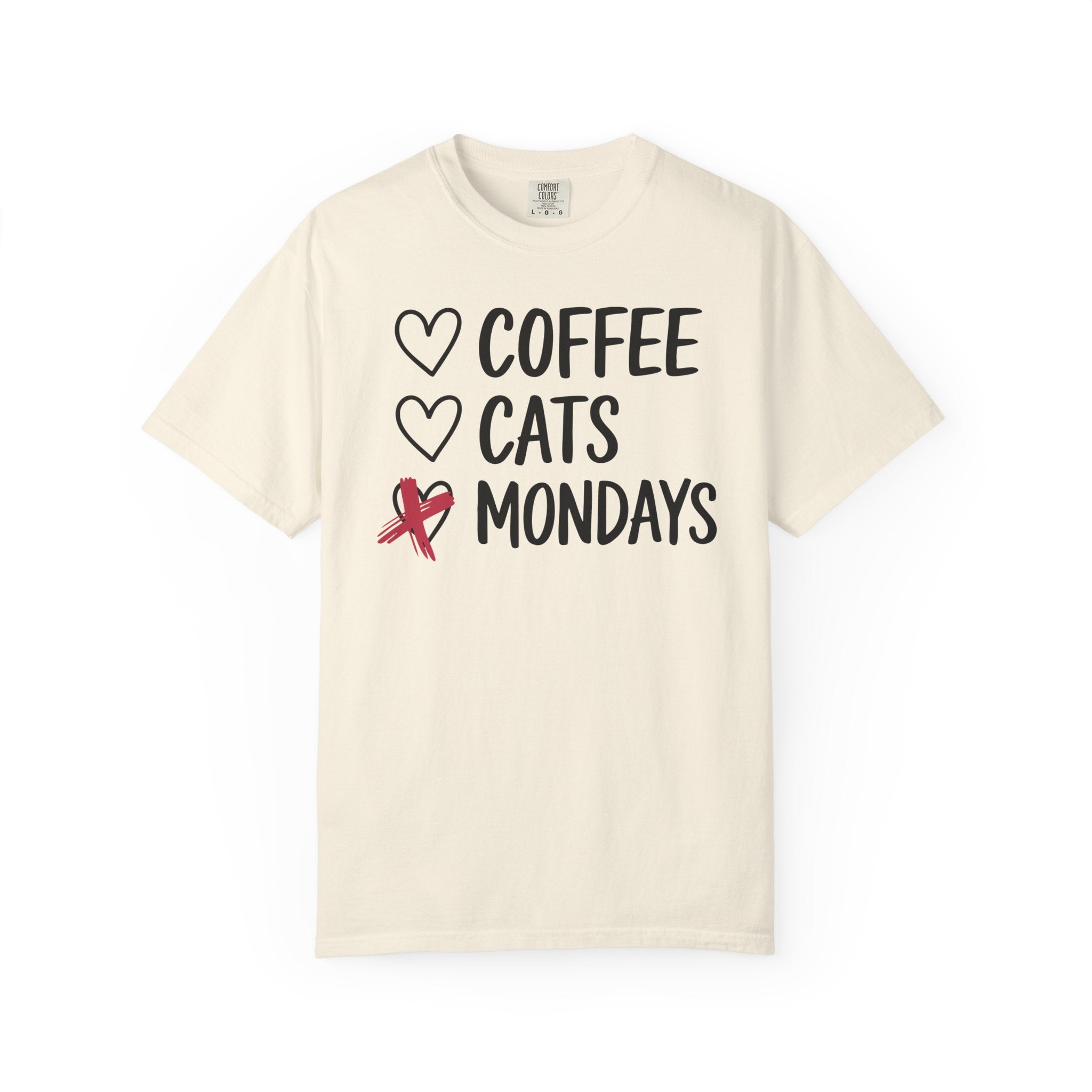 Coffee Cats Not Mondays Shirt – Funny Cat Lover Tee
