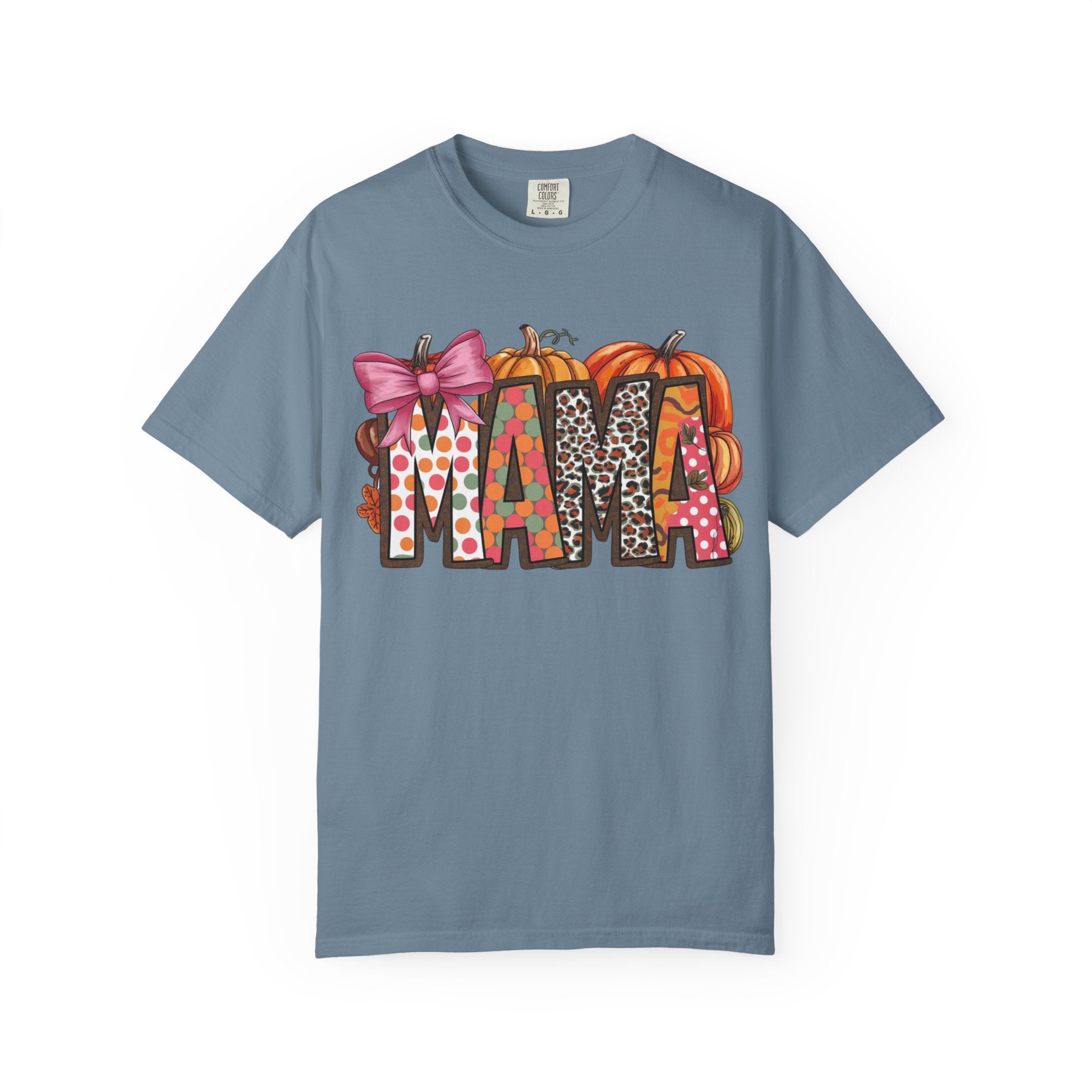 Mama Fall Shirt | Cute Pumpkin Graphic Tee for Moms | Autumn Casual T-Shirt