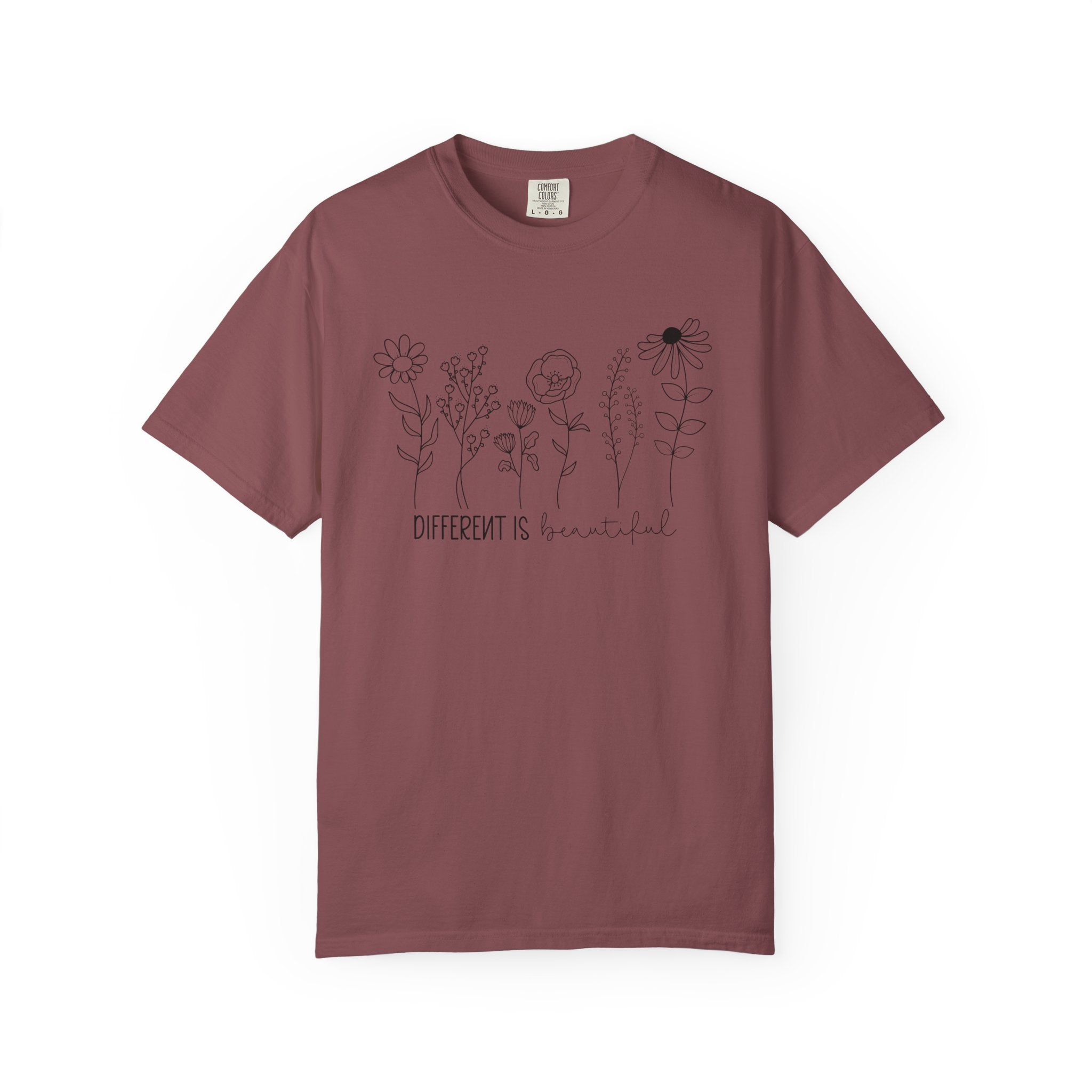 Different Is Beautiful Wildflower Shirt – Embrace Uniqueness Tee