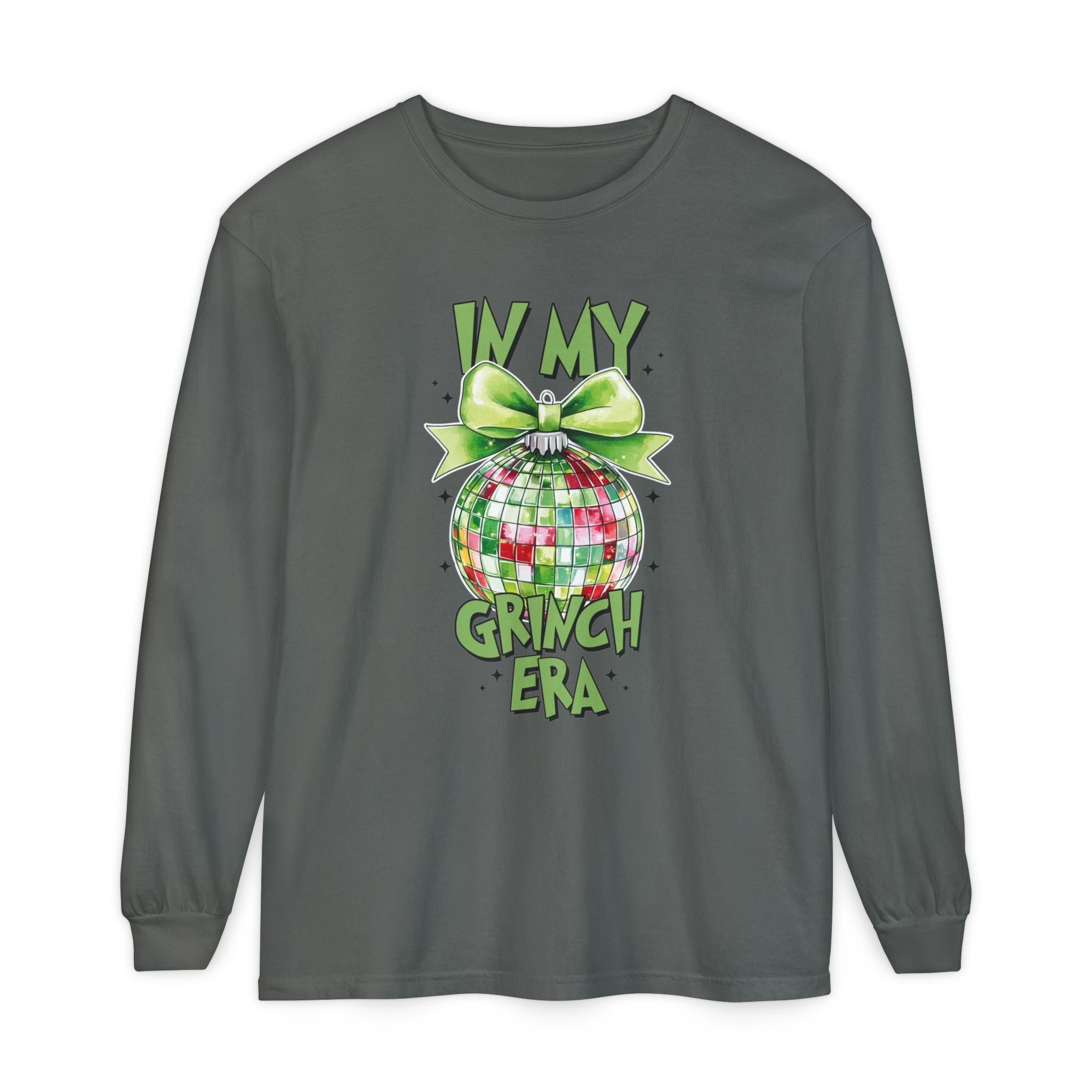 In My Grinch Era Shirt – Funny Christmas Tee with Disco Ornament