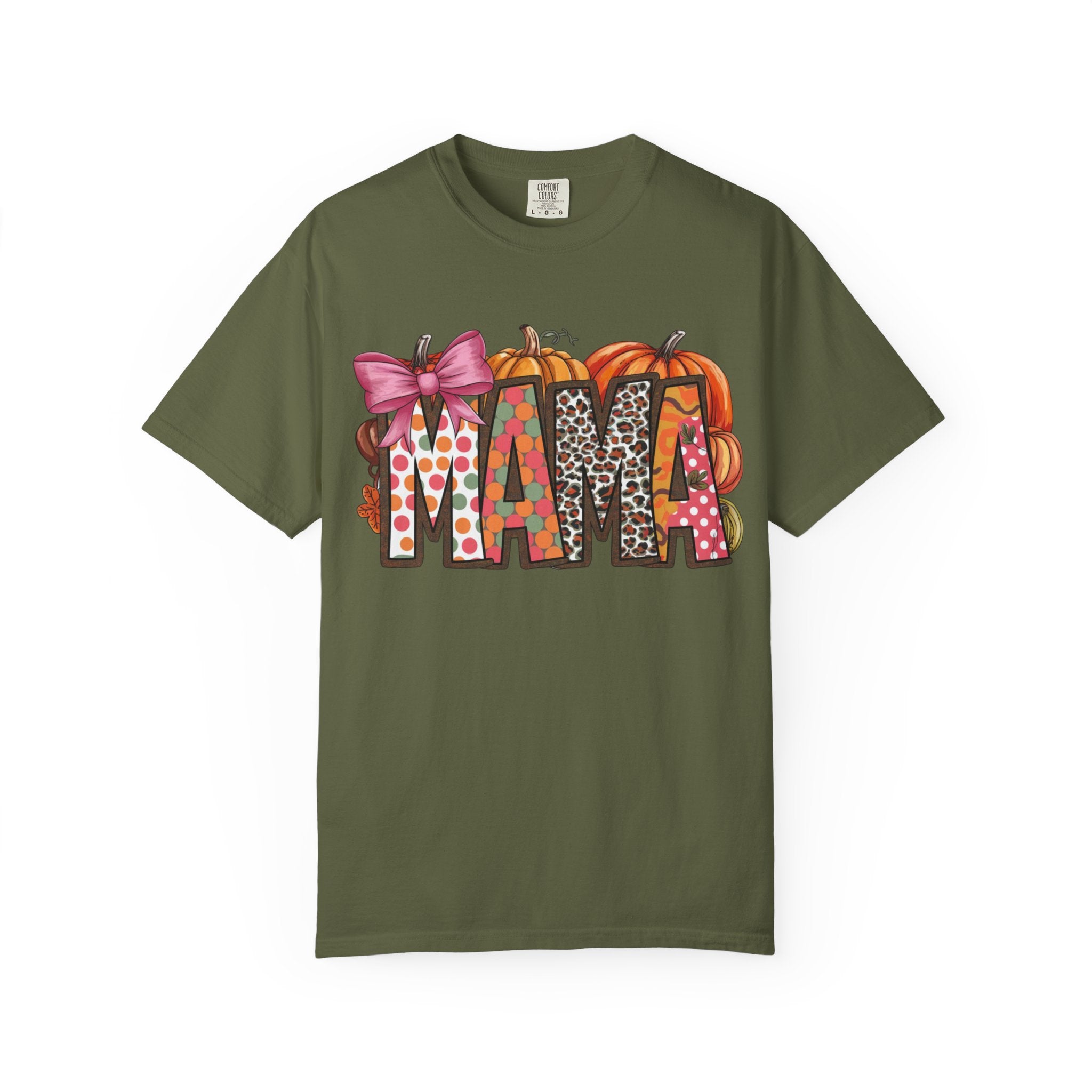 Mama Fall Shirt | Cute Pumpkin Graphic Tee for Moms | Autumn Casual T-Shirt