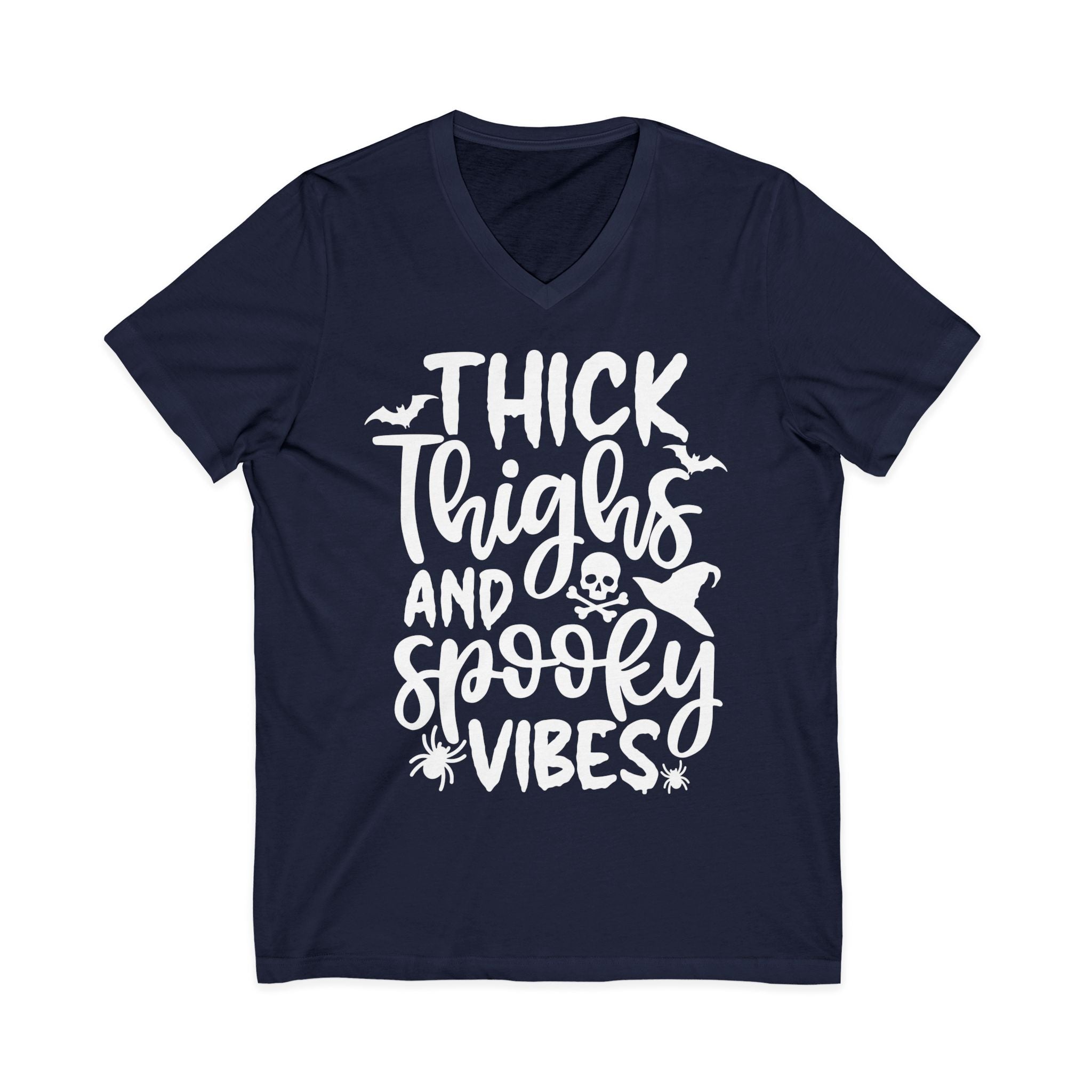 Thick Thighs & Spooky Vibes Shirt – Funny Halloween Tee