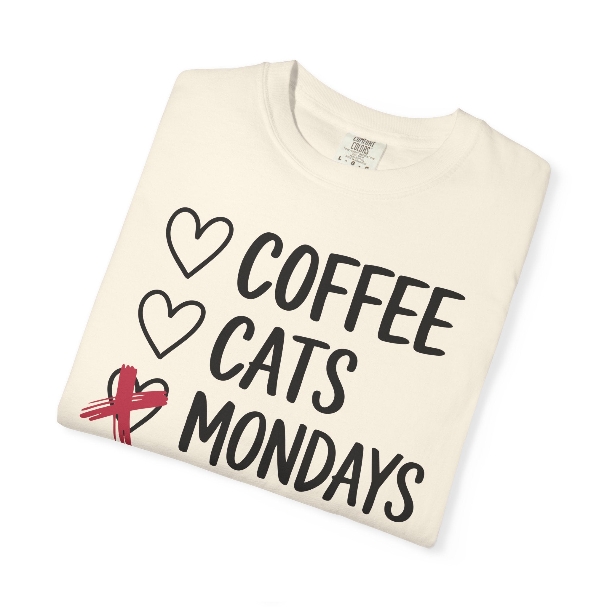Coffee Cats Not Mondays Shirt – Funny Cat Lover Tee