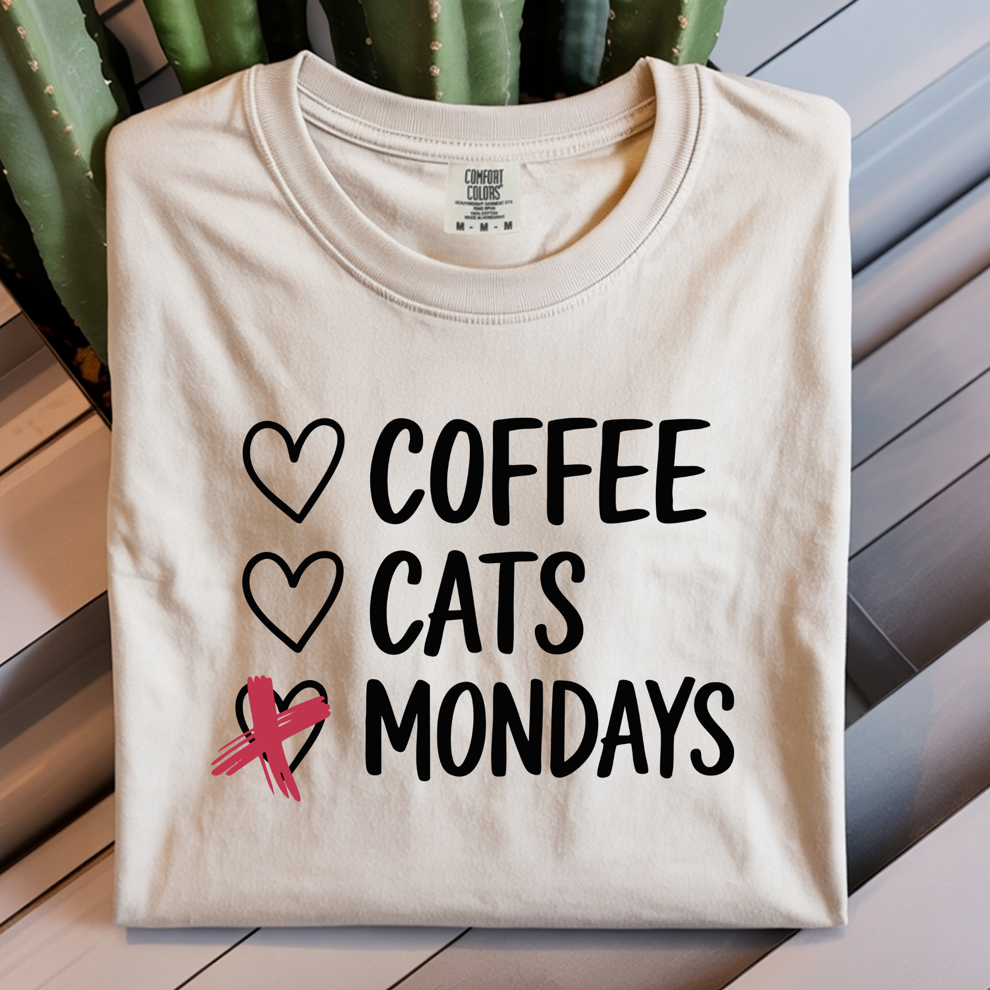 Coffee Cats Not Mondays Shirt – Funny Cat Lover Tee