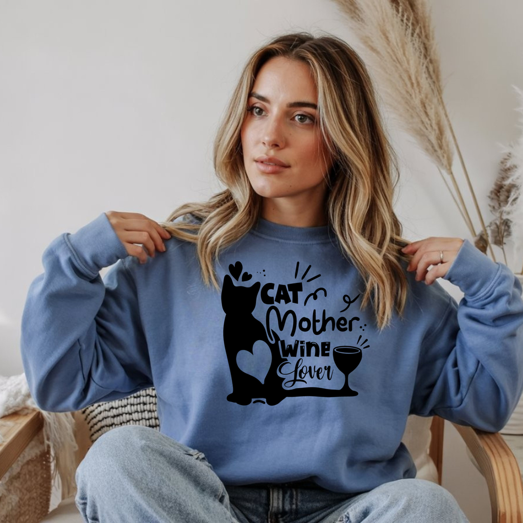 Cat Mother Wine Lover – Comfort Colors Tee
