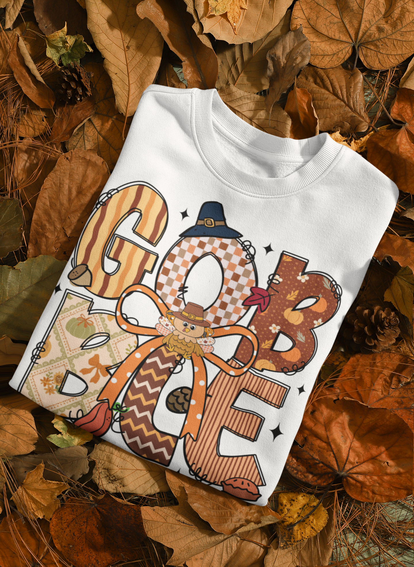 Thanksgiving Gobble Sweatshirt, Cozy Unisex Fall Sweater, Holiday Gift, Seasonal Apparel, Autumn Fashion, Family Gathering Wear
