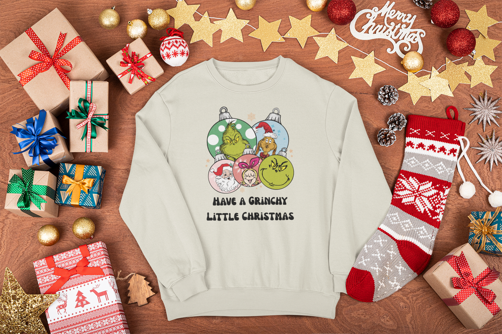 Have a Grinchy Little Christmas Sweatshirt – Funny Holiday Tee