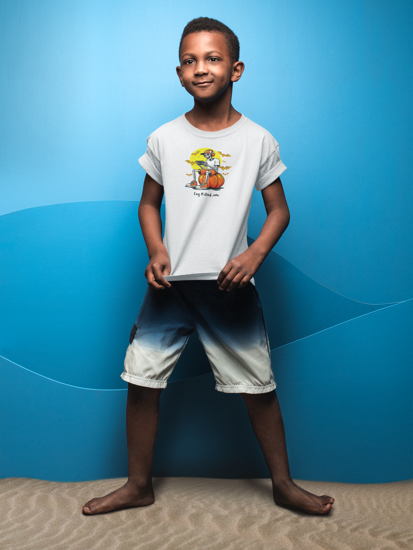 Lag Killed Me Gamer Skeleton Tee