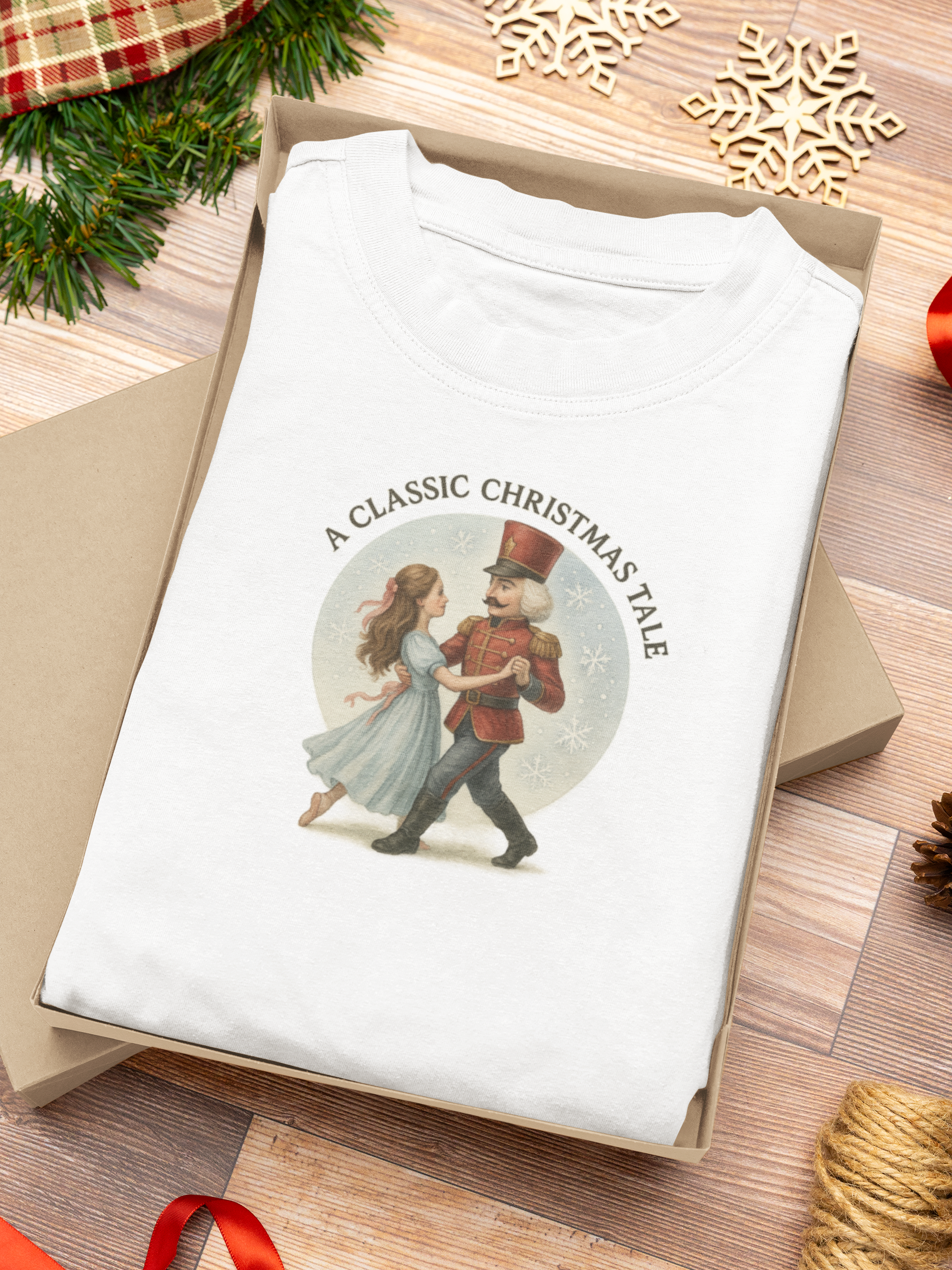 Classic Christmas T-Shirt, Vintage Holiday Tee, Unisex Festive Shirt, Cozy Christmas Gift, Retro Nutcracker Graphic, Winter Apparel