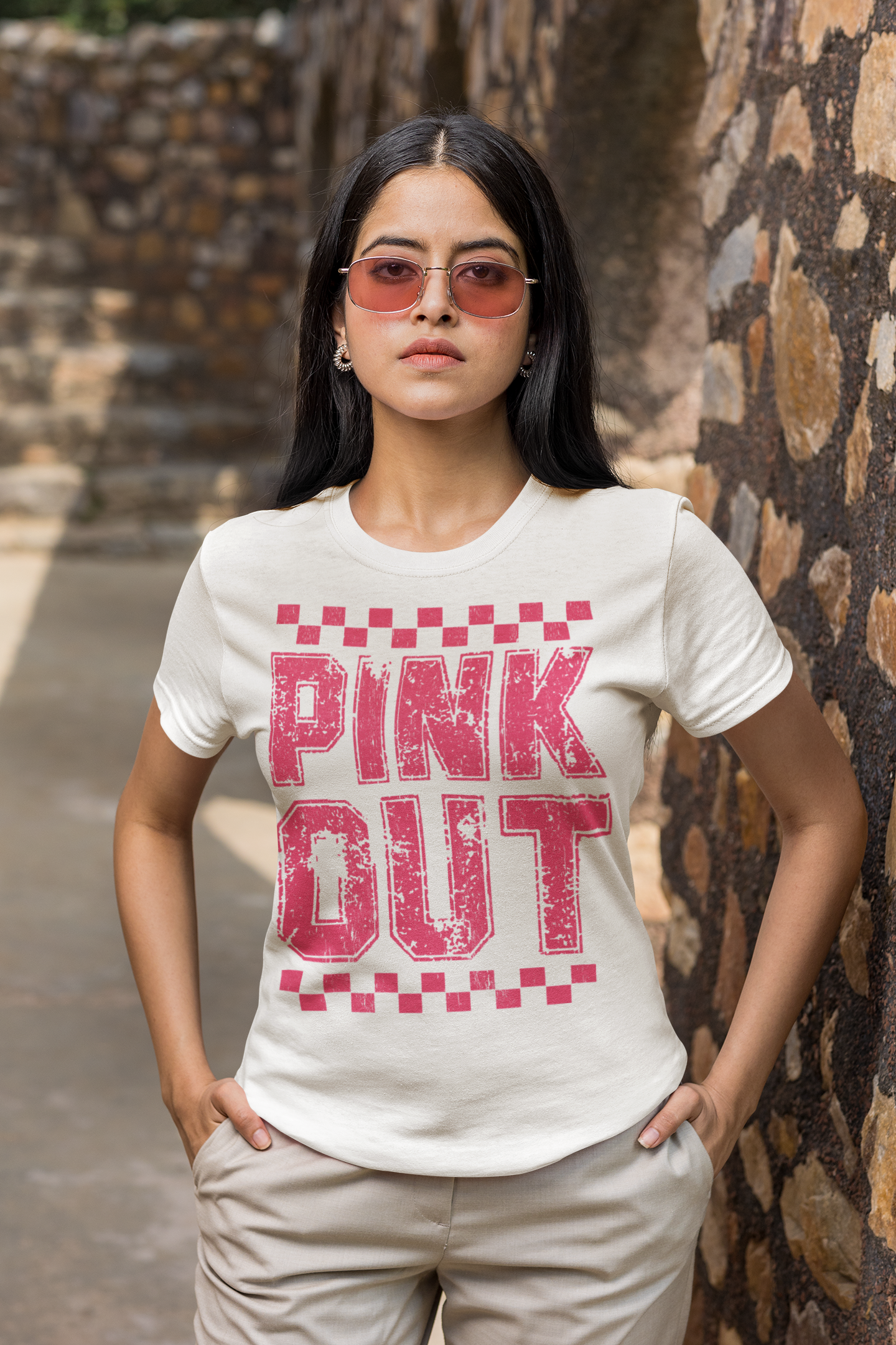 Pink Out Breast Cancer Awareness Shirt | Pink Ribbon Graphic Tee, October Support Shirt, Team Pink Survivor Gift, Awareness Month Tee