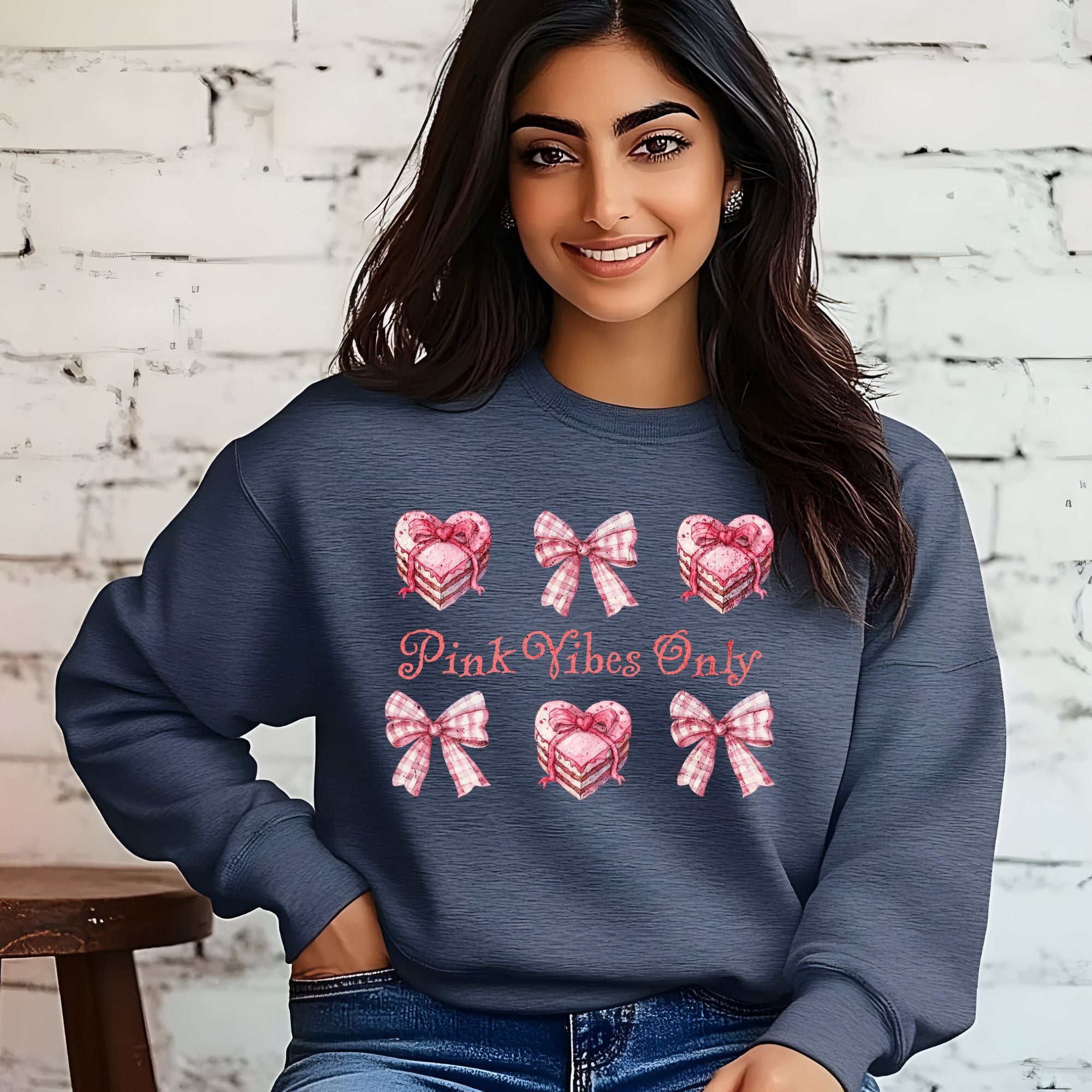 Pink Vibes Only – Valentine’s Day Love Sweatshirt