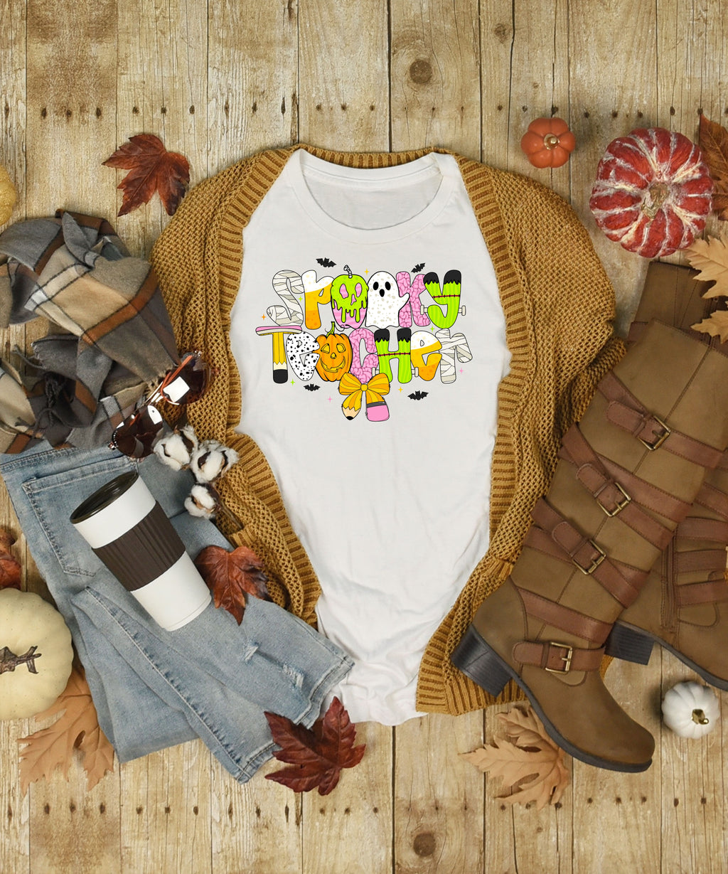 Spooky Teacher Halloween Shirt – Cute October Teacher Tee