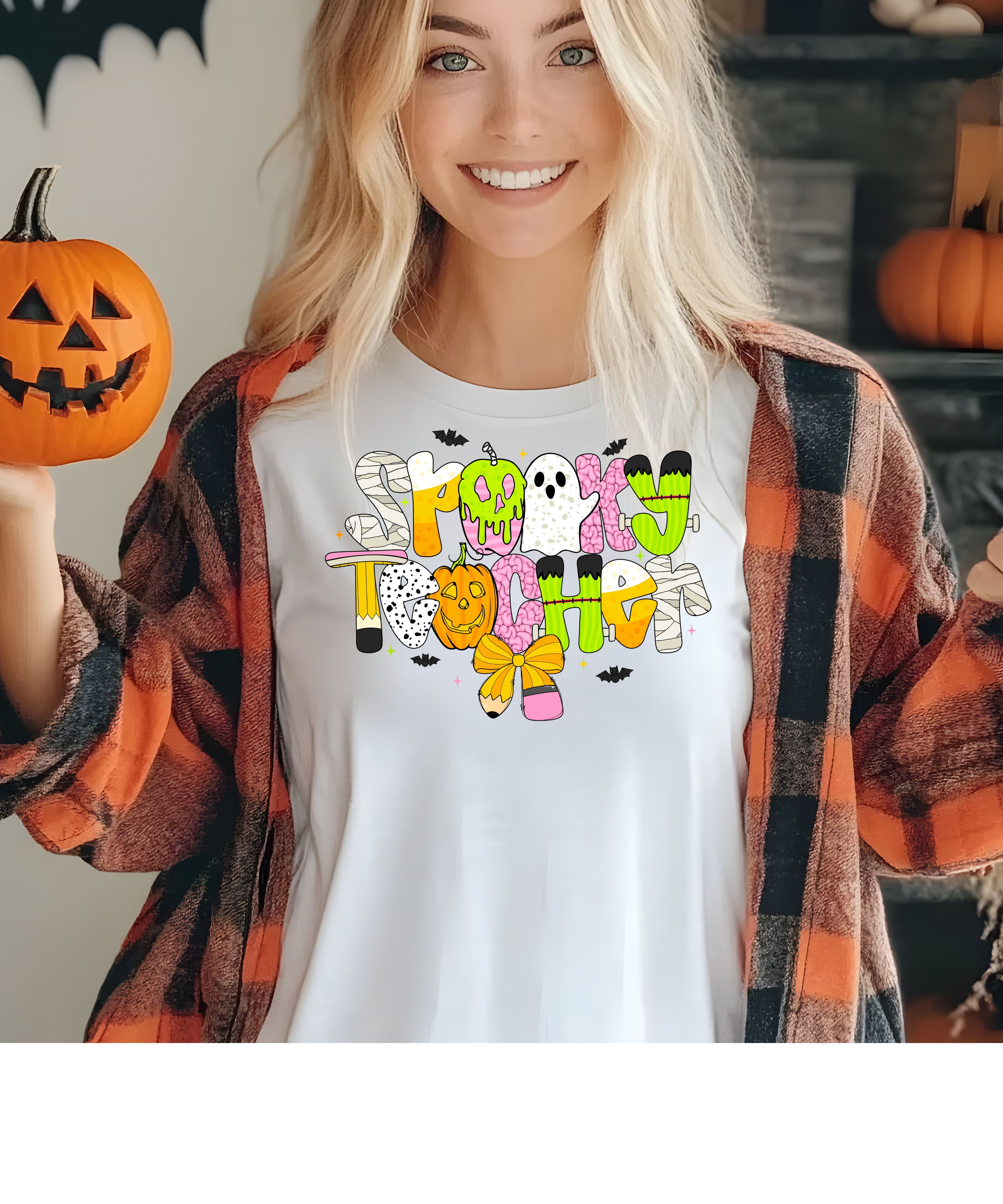 Spooky Teacher Halloween Shirt – Cute October Teacher Tee