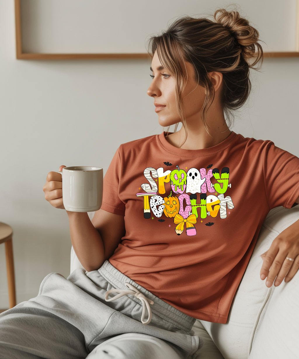 Spooky Teacher Halloween Shirt – Cute October Teacher Tee