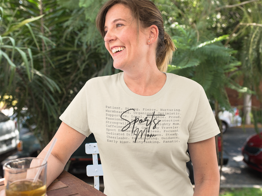 Sports Mom Graphic Tee – Soft, Comfy Shirt for Game Day Vibes