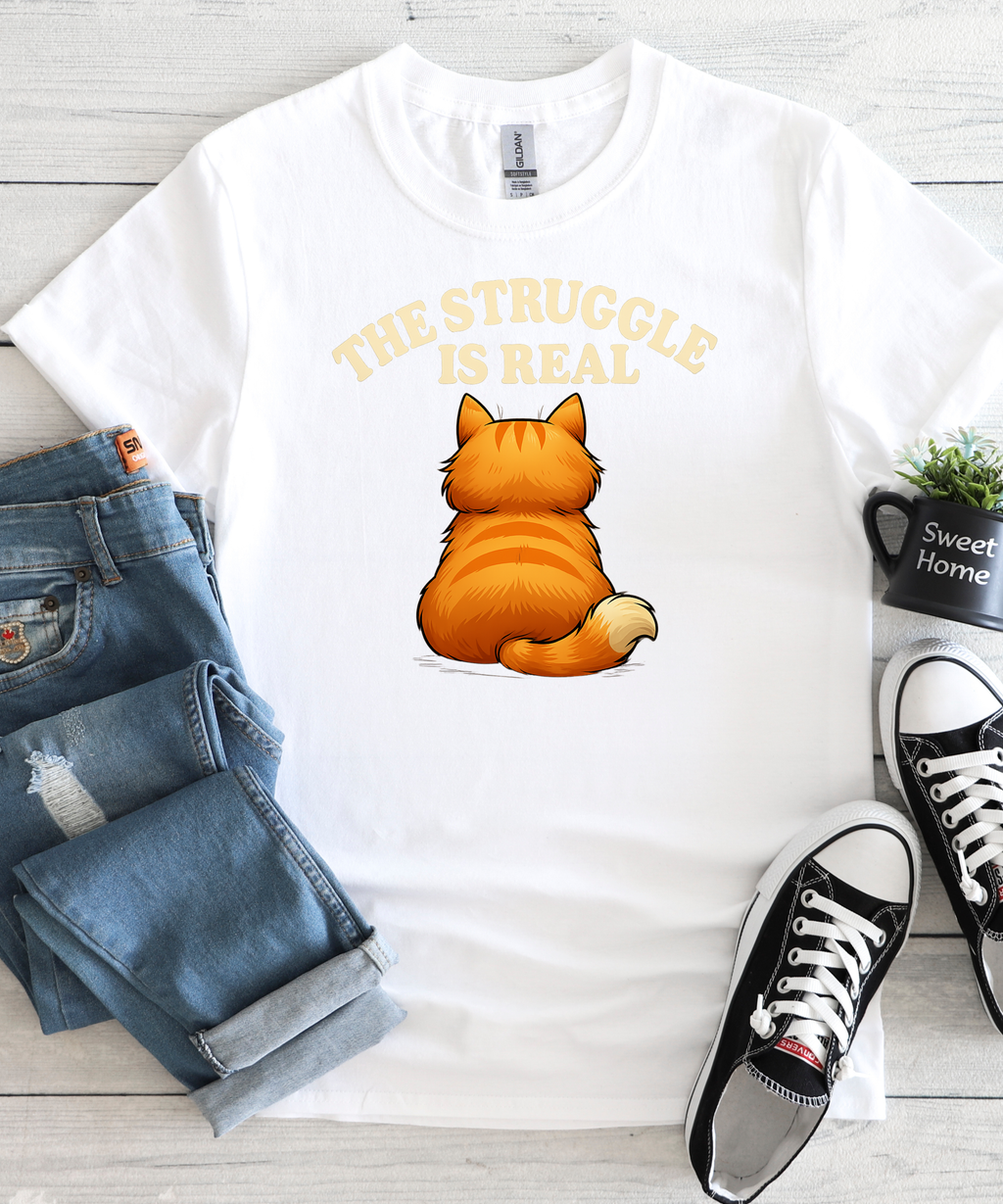 Emotionally Clawed Cat Shirt – Funny Orange Cat Tee for Cat Lovers