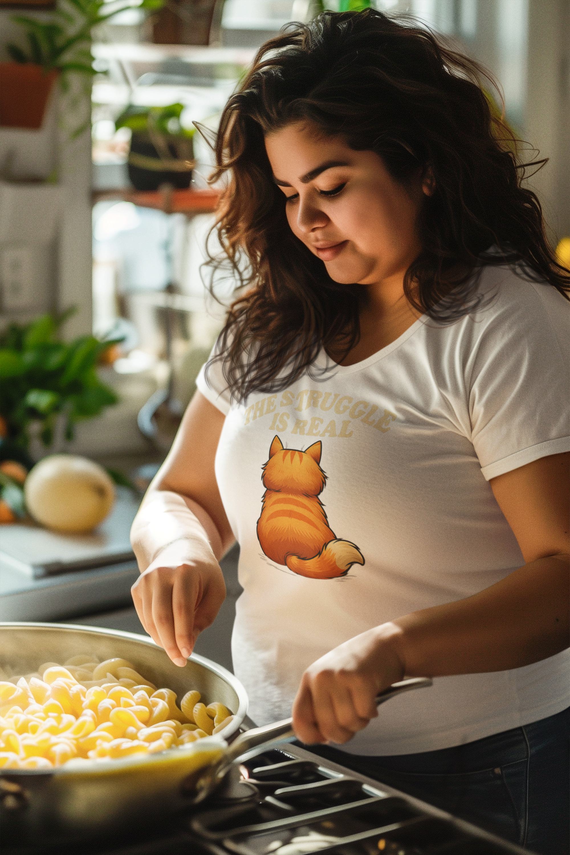 Emotionally Clawed Cat Shirt – Funny Orange Cat Tee for Cat Lovers