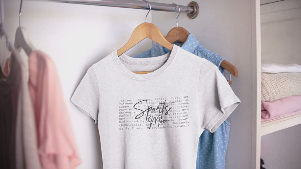 Sports Mom Graphic Tee – Soft, Comfy Shirt for Game Day Vibes