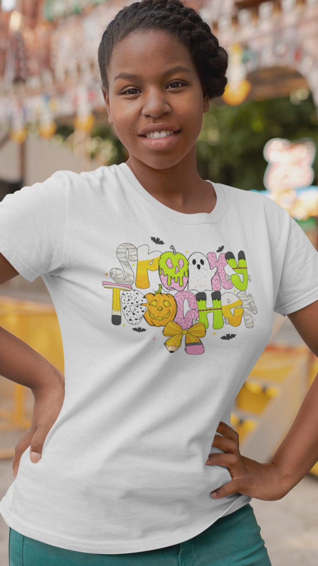 Spooky Teacher Halloween Shirt – Cute October Teacher Tee